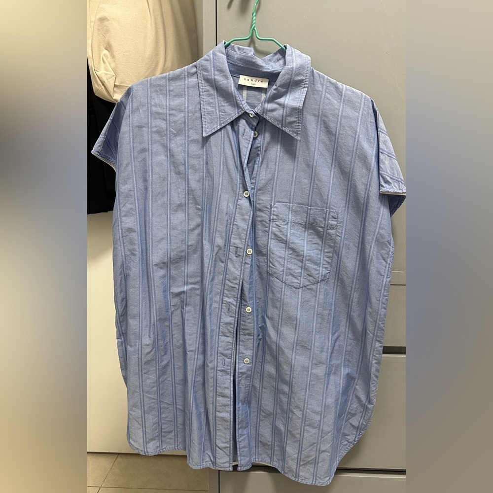 Sandro Blue Striped Shirt